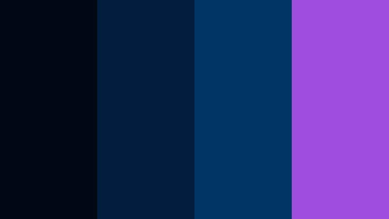 deep current noir deep sea blue color palette with hex codes