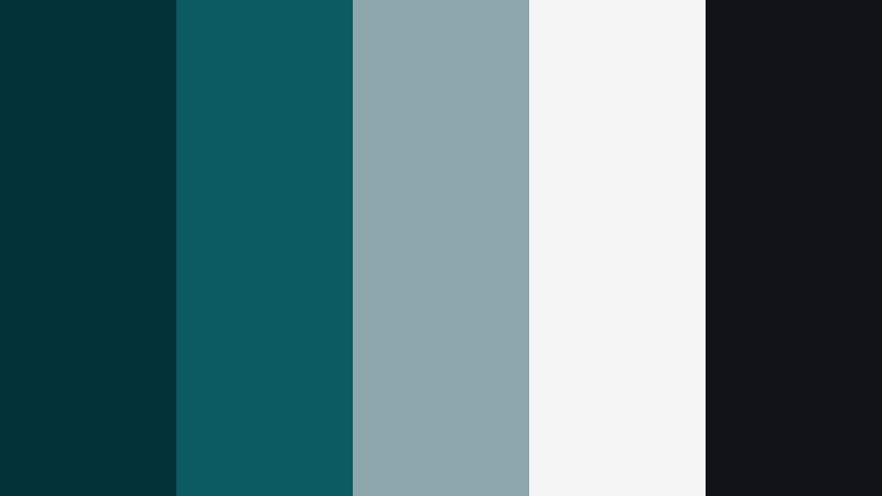 deep current noir deep storm teal color palette with hex codes