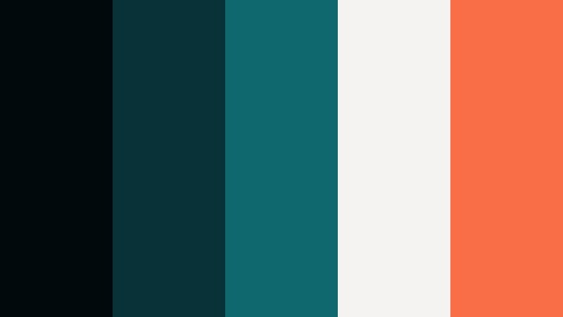 deep current noir marine teal color palette with hex codes