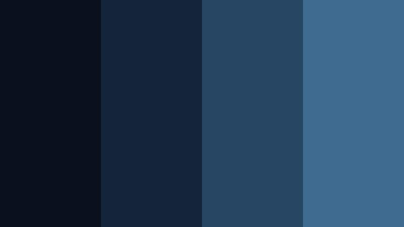 deep current noir storm blue color palette with hex codes
