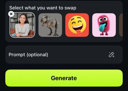upload face replacement image
