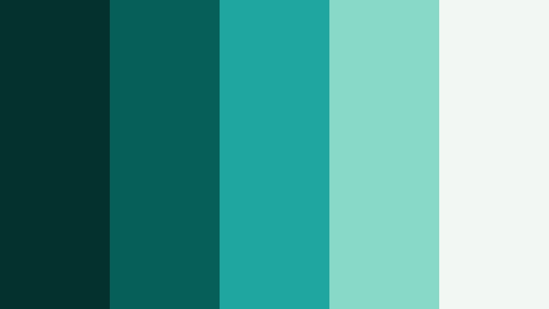 deep nebula teal cosmic jade color palette with hex codes