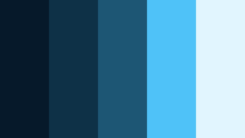 deep ocean documentary dark sapphire blue color palette with hex codes