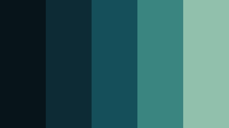 deep ocean mineral dark color palette color palette with hex codes