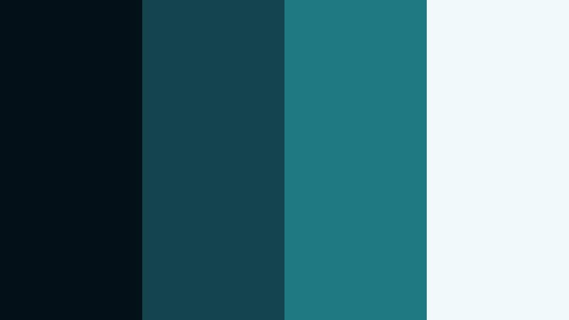 deep reel horizon cinema shadow teal color palette with hex codes