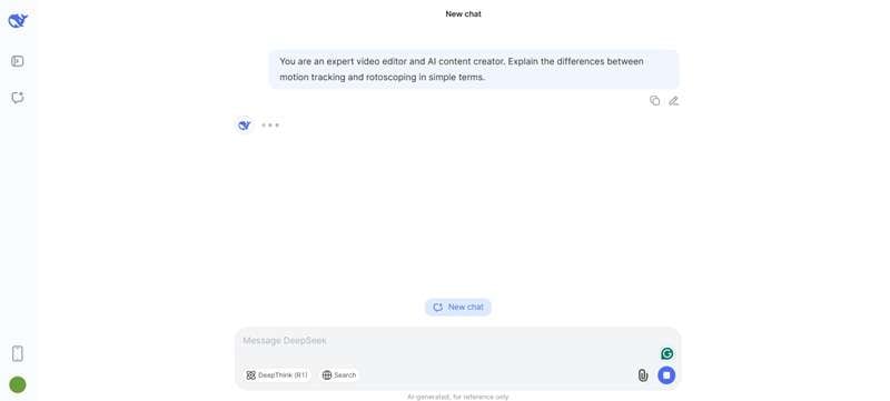 generate content with deepseek