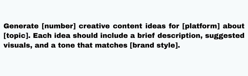 deepseek prompt template for content ideas