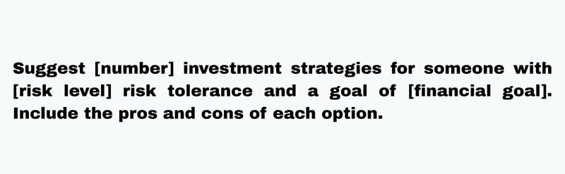 deepseek prompt template for investment strategy