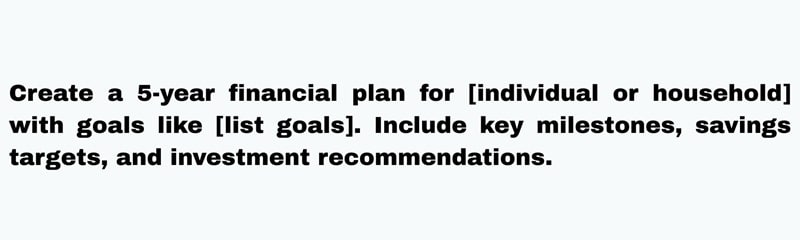 deepseek prompt template for financial planning