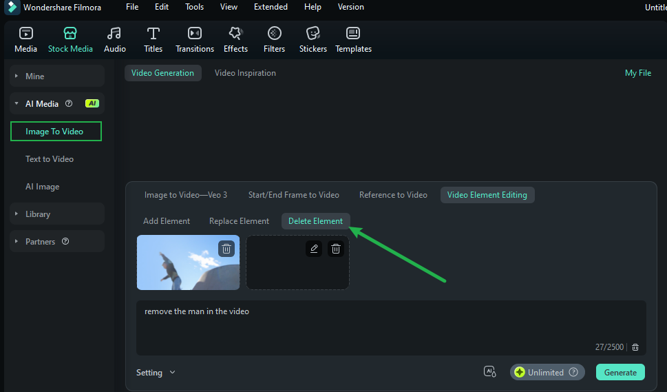 a new AI feature called Element Delete