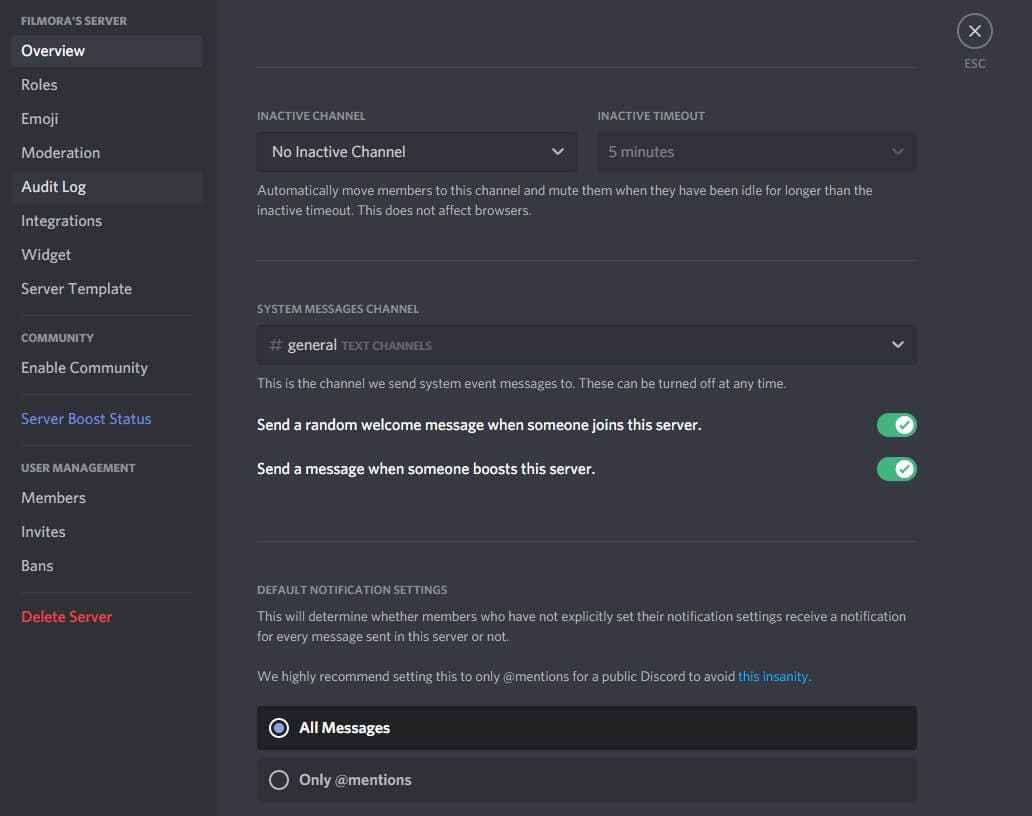  Discord Server Overview