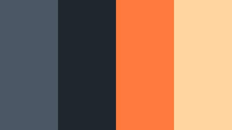 denim and ember contrast cool denim gray color palette with hex codes