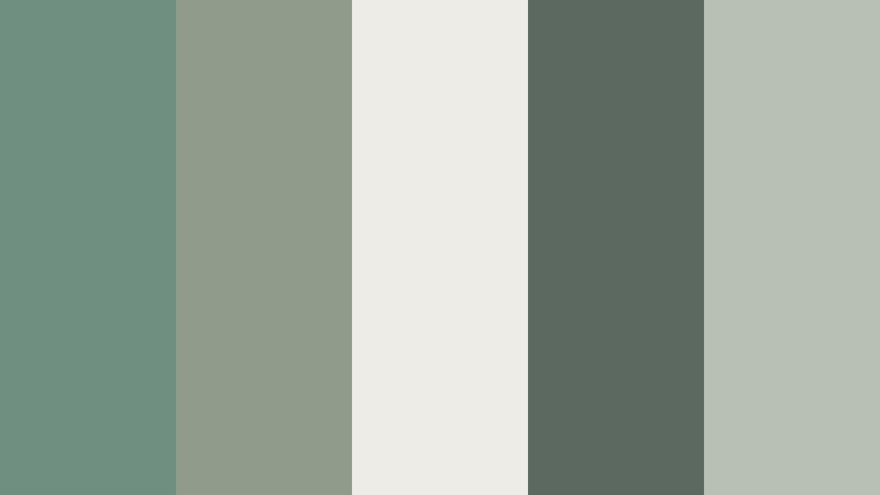 desaturated city park muted jade green color palette with hex codes