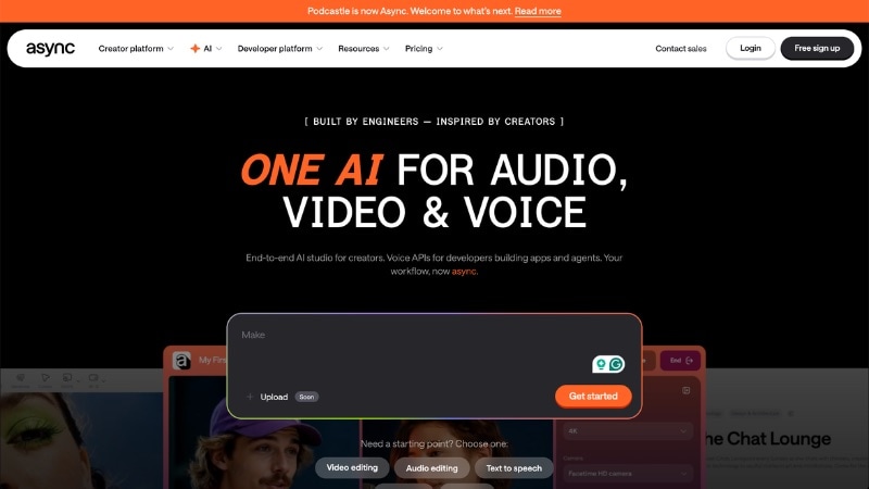 async as descript ai alternative