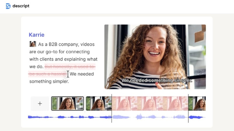 what is descript video editing