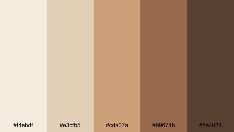 desert clay loft neutral color palette with hex codes