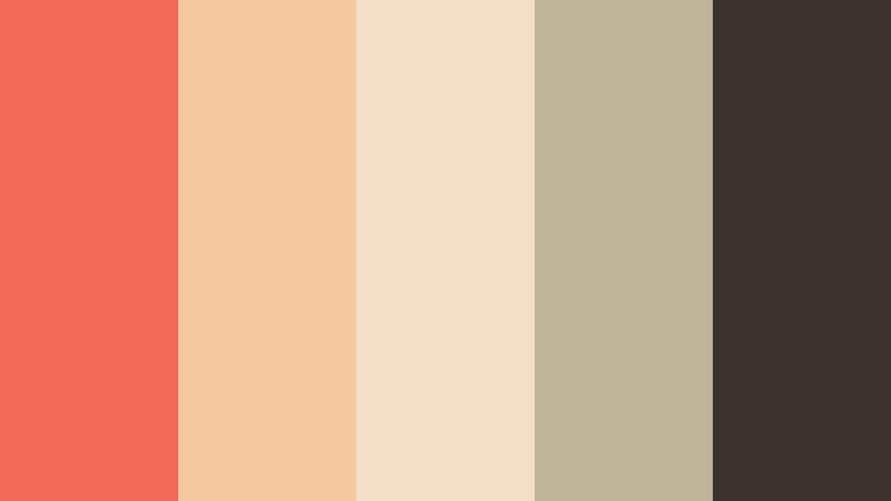 desert coral minimal burnt coral color palette with hex codes