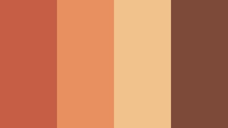 desert ember horizon terracotta rose color palette with hex codes