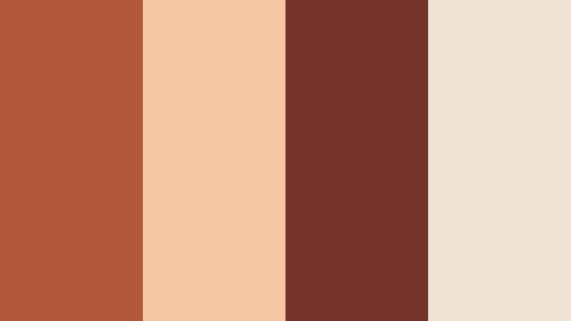 desert evening glow terracotta clay color palette with hex codes