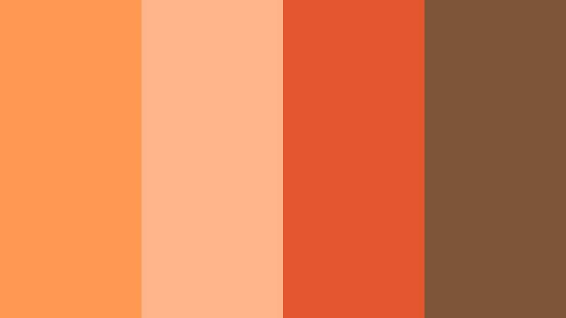 desert fire glow sunset apricot color palette with hex codes