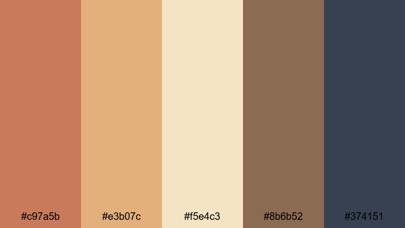 desert kasbah walls moroccan color palette with hex codes