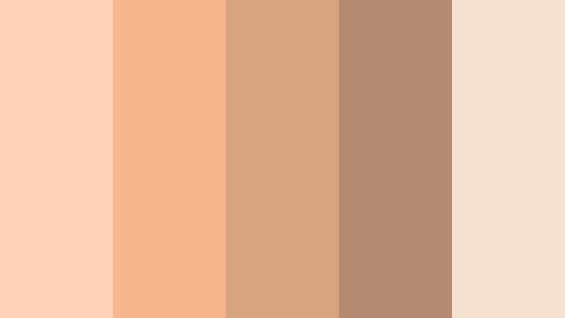 desert loft melon pale melon color palette with hex codes