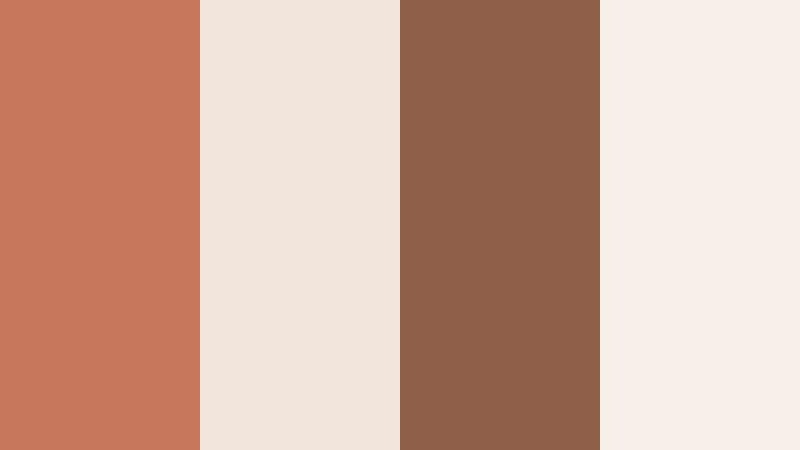 desert loft minimal sunbaked clay color palette with hex codes