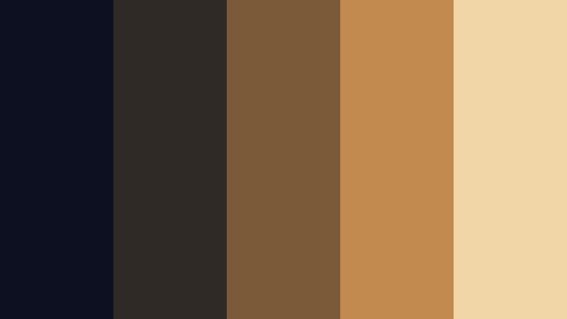 desert night bronze cinematic bronze color palette with hex codes