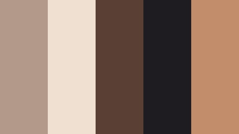 desert night drive aged taupe color palette with hex codes