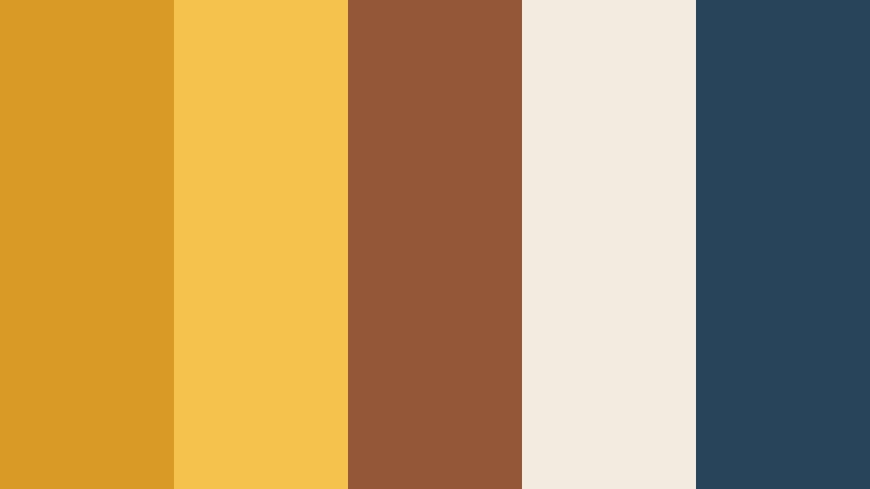 desert road trip honey mustard color palette with hex codes