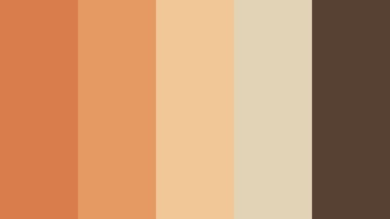 desert story frame muted sunset orange color palette with hex codes