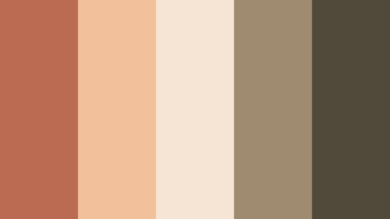 desert studio calm muted terracotta color palette with hex codes