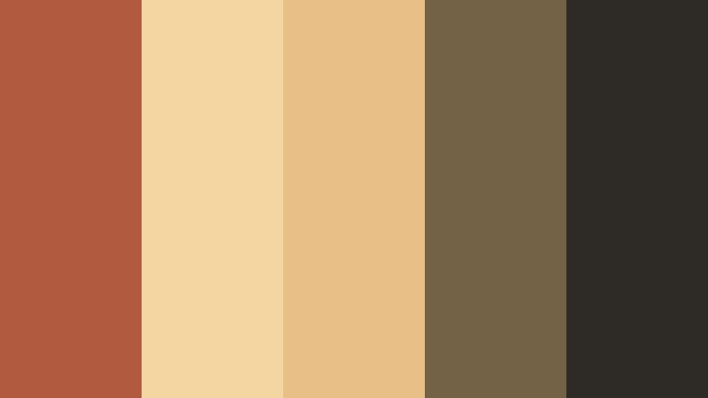 desert trail minimal soft rust color palette with hex codes