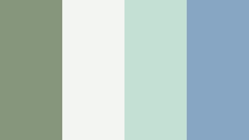 desk plant daydream sage leaf color palette with hex codes