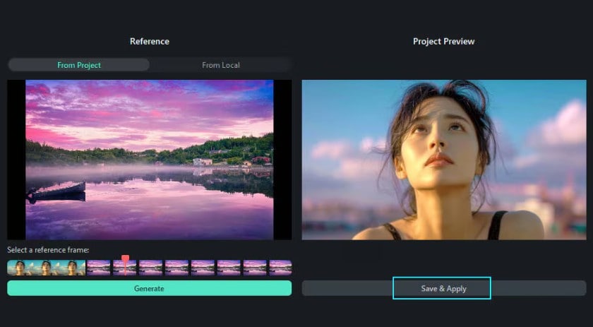 select reference frame