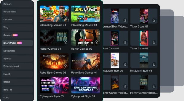 filmora customizable thumbnail templates