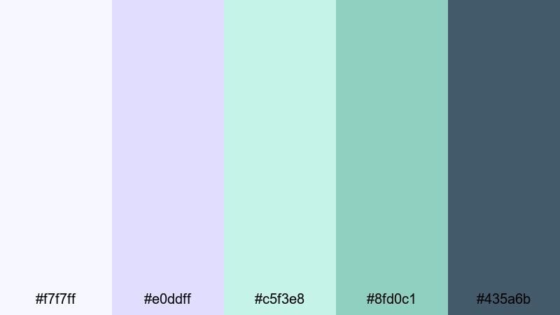 digital fairy studio fairy garden color palette with hex codes