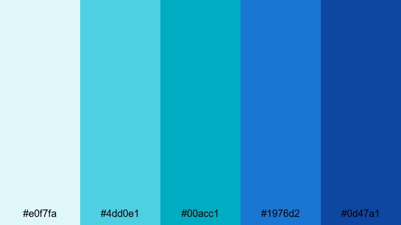 digital health dashboard medical color palette with hex codes