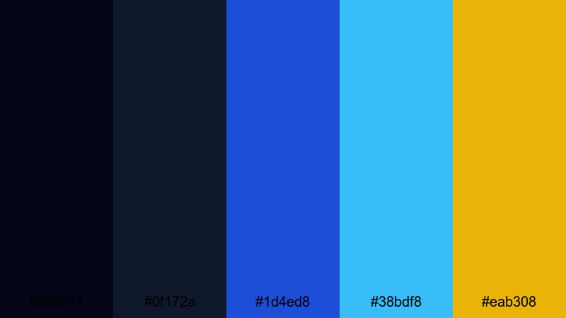 digital horizon pulse azure color palette with hex codes