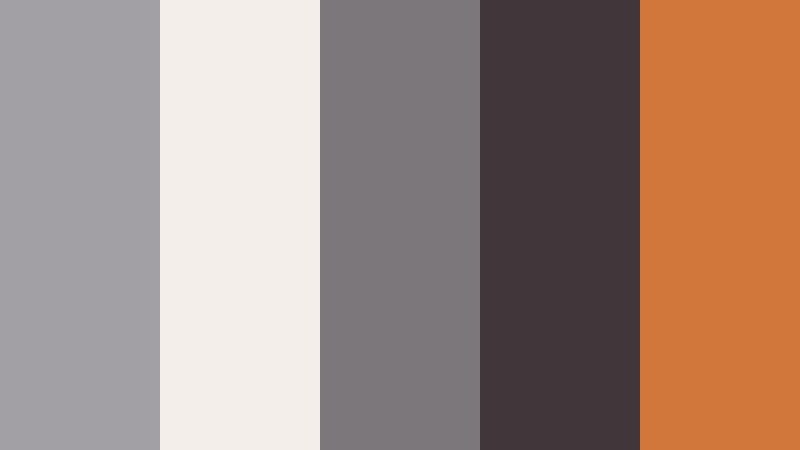 director lounge ember silver screen gray color palette with hex codes