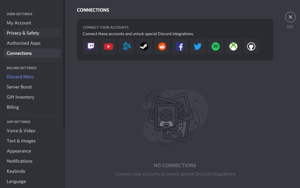 Supported Connection on Discord