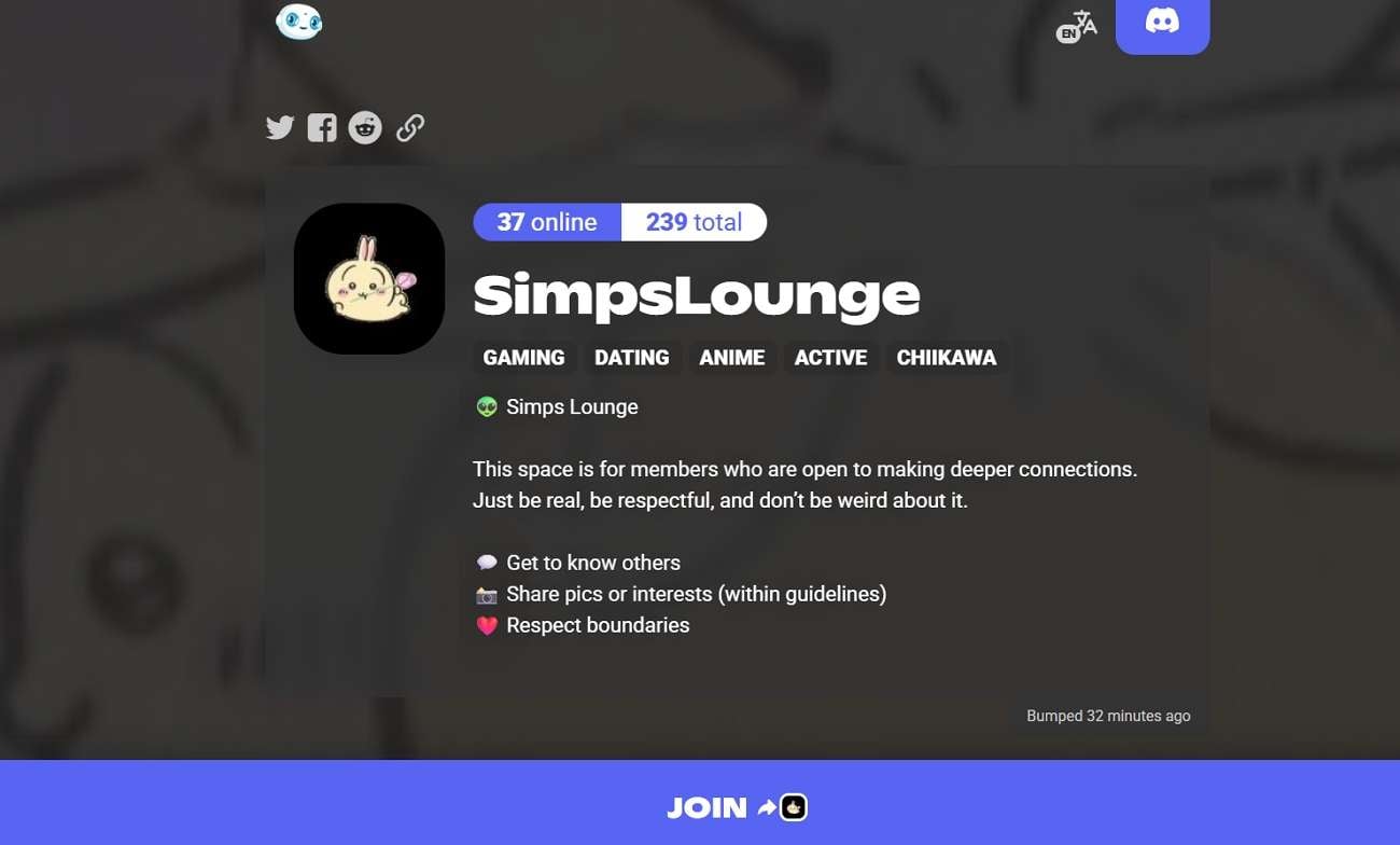 simpslounge dating free server