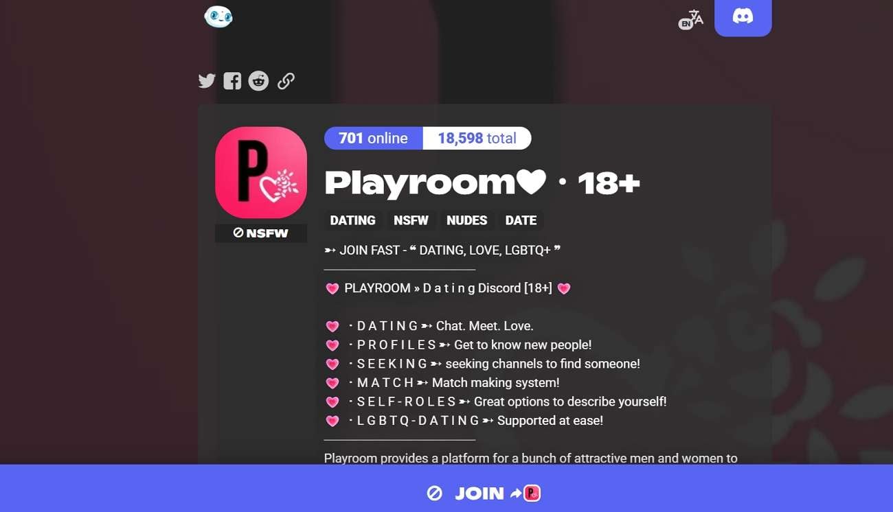 playroom dating chat