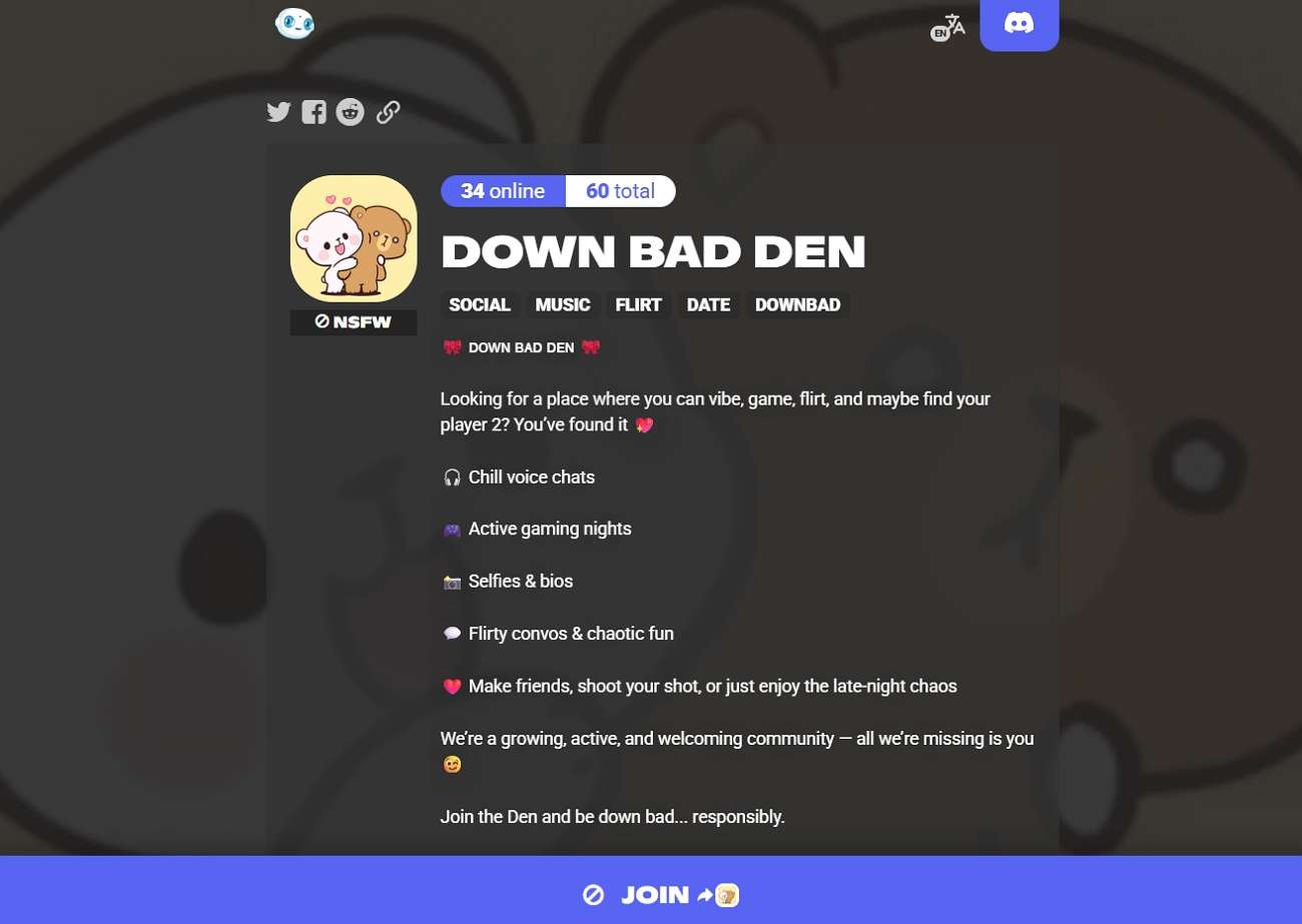 down bad den discord dating