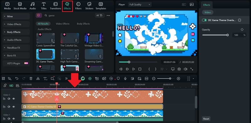 add effects and overlay