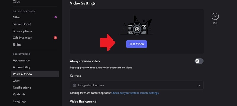 click test video for preview
