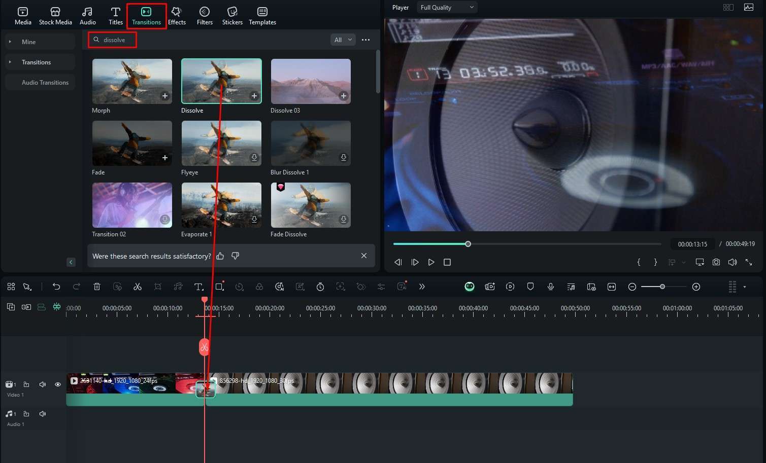filmora fourteen drag files to timeline