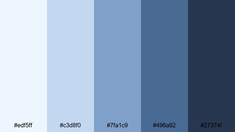 distant horizon haze ocean color palette with hex codes
