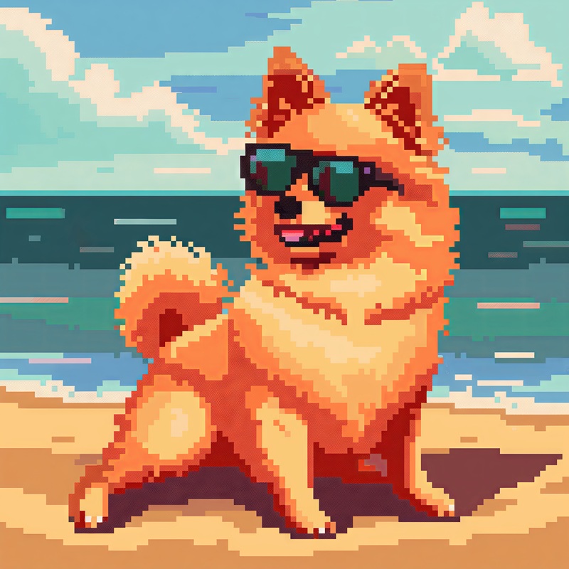 dog pixel art