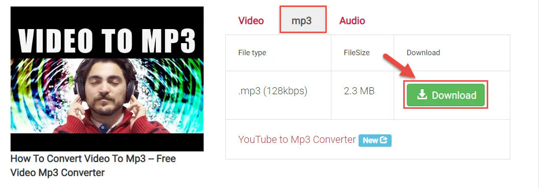 youtube video in mp3